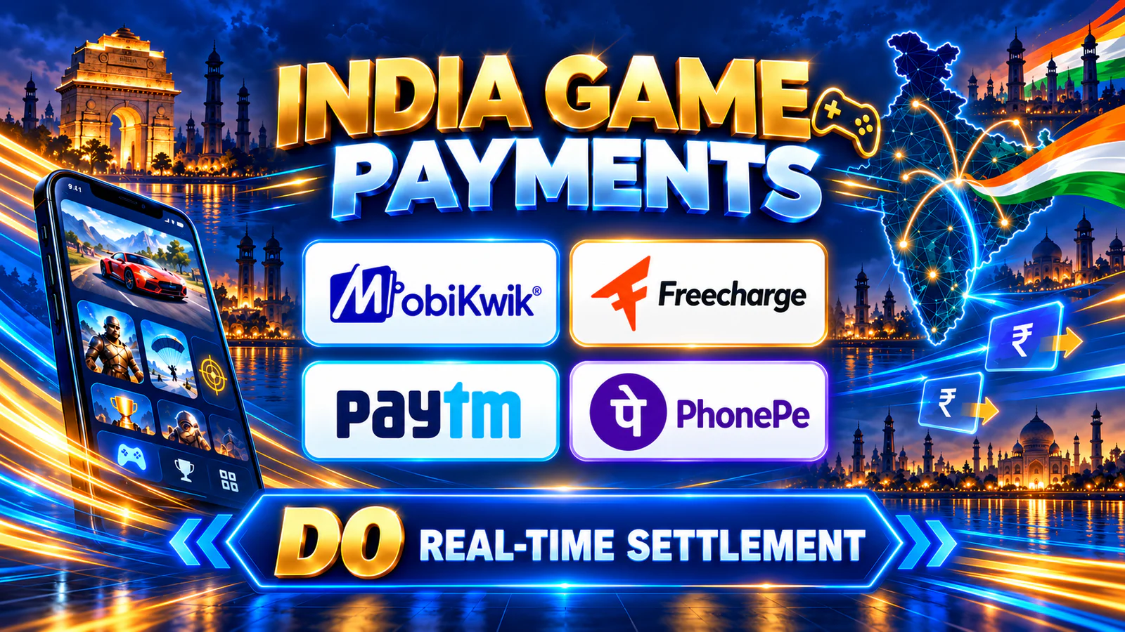 India payment infrastructure illustration