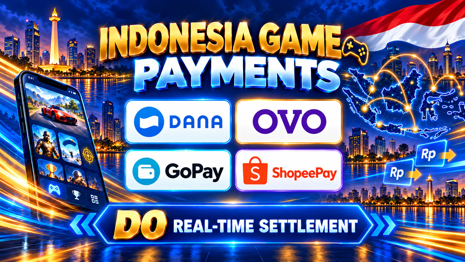 Indonesia payment infrastructure illustration