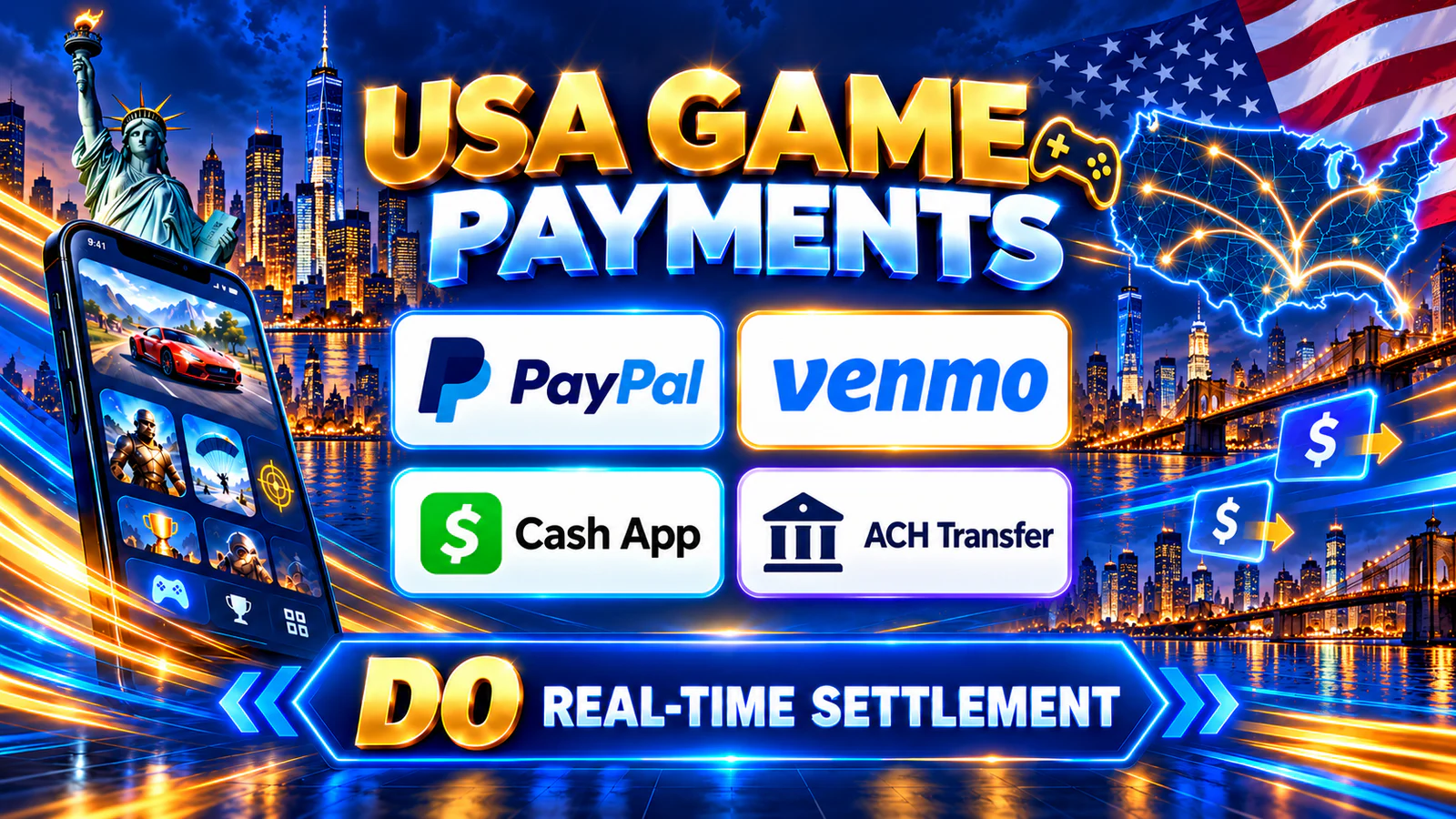 United States payment infrastructure illustration